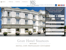 Tablet Screenshot of granhotelsuances.com